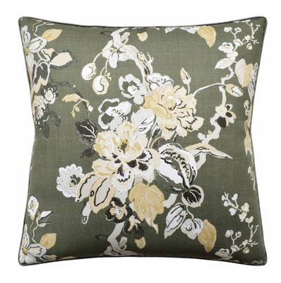 Dorvel Bouquet Tarragon Pillow | 22x22