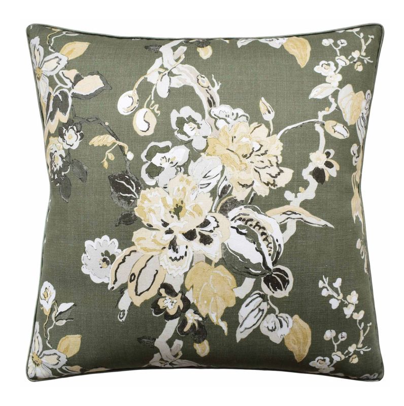 Dorvel Bouquet Tarragon Pillow | 22x22