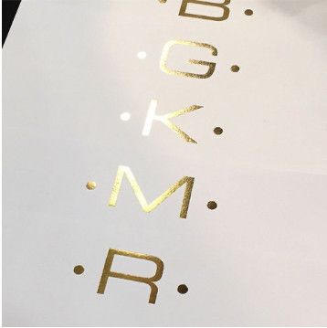Gold Foil Large Initial Notepad |  P