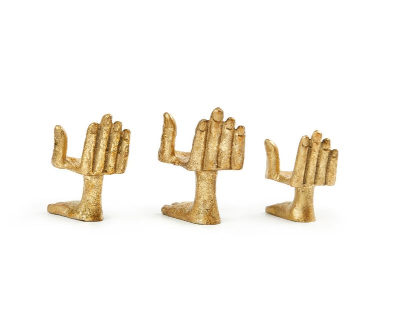 Mano Statues | Gold Leaf  | Set of 3