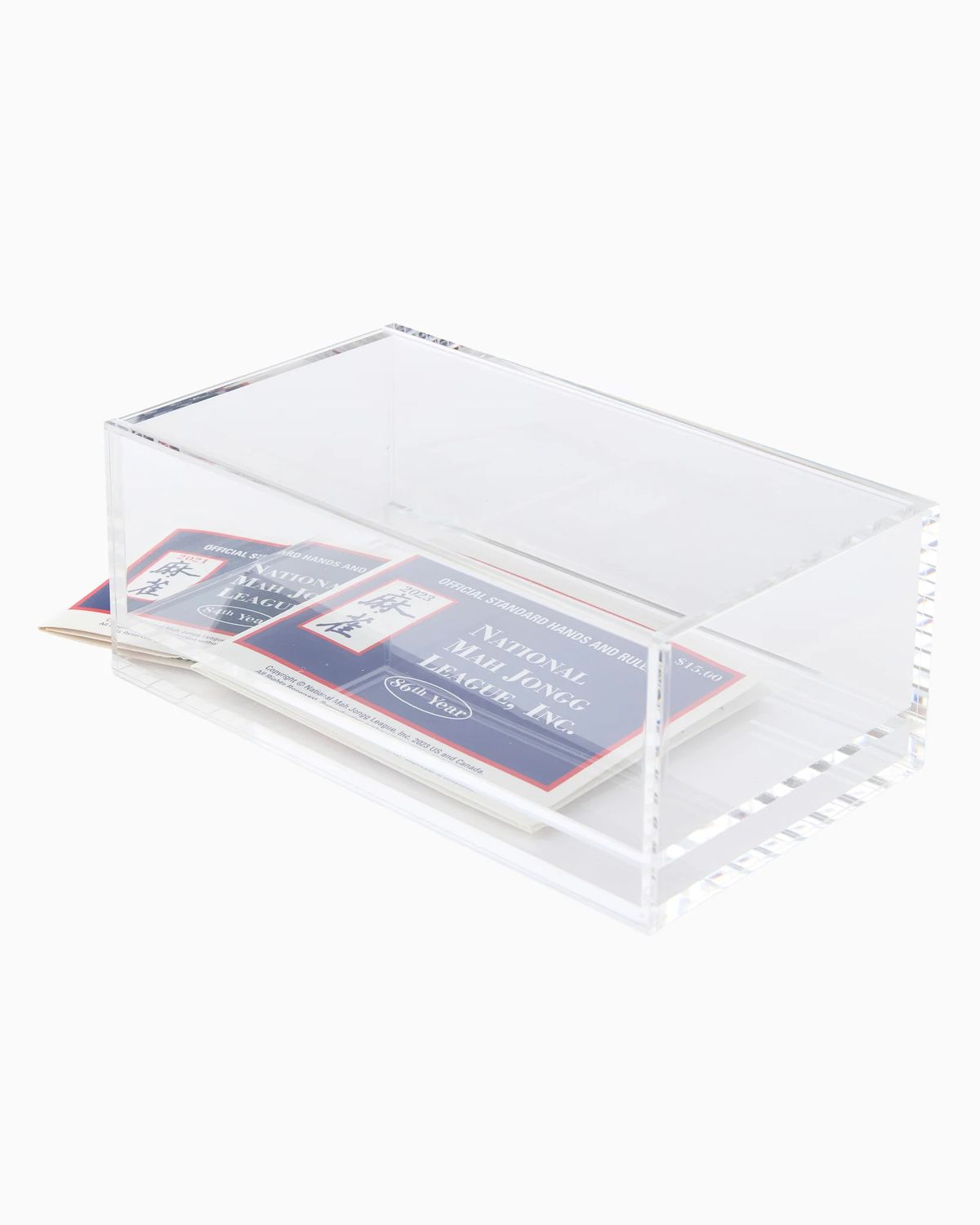 Mahjong Acrylic Box | Clear Lid