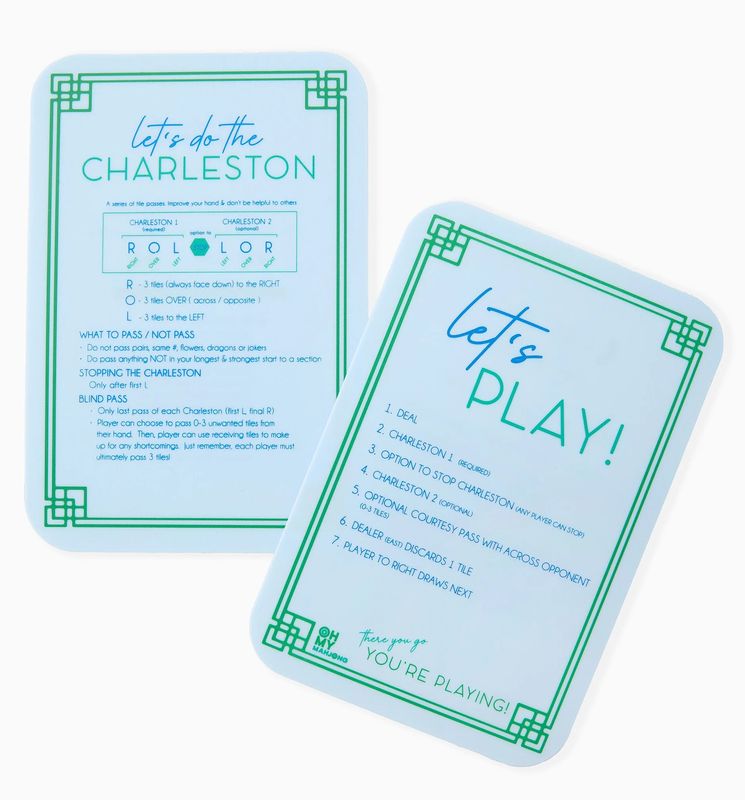 Light Blue Tile Shufflers | Set of 2