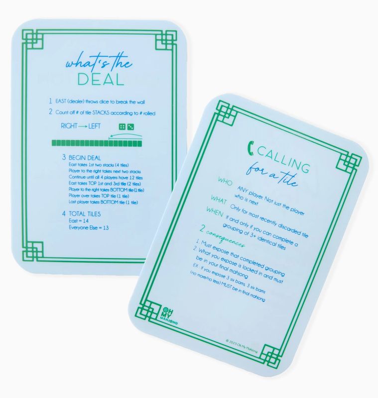 Light Blue Tile Shufflers | Set of 2