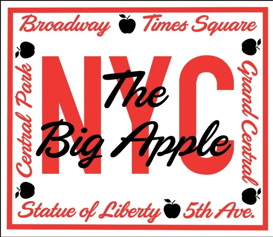 &#39;The Big Apple - NYC&#39; Mahjong Game Cards | Set of 4