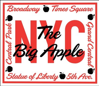 &#39;The Big Apple - NYC&#39; Mahjong Game Cards | Set of 4