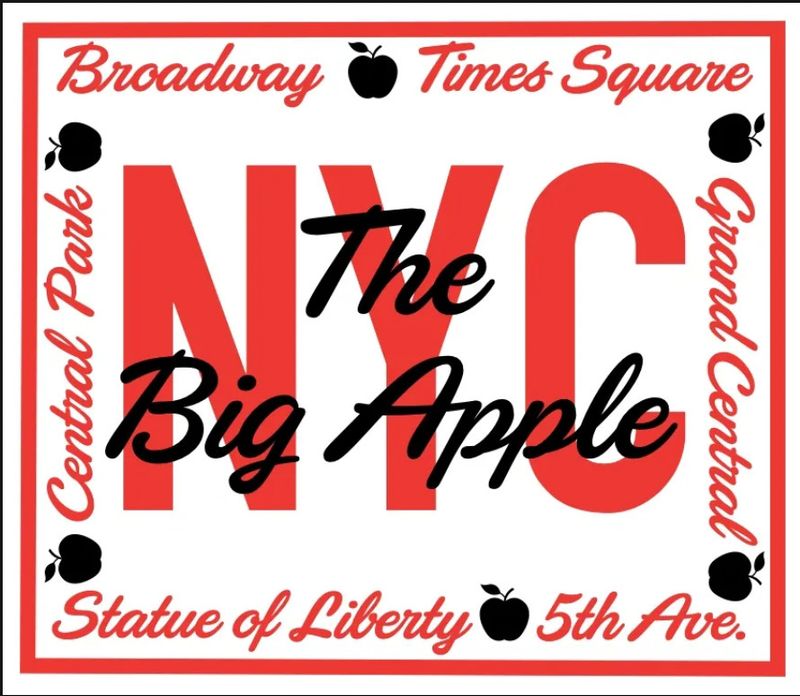 &#39;The Big Apple - NYC&#39; Mahjong Game Cards | Set of 4