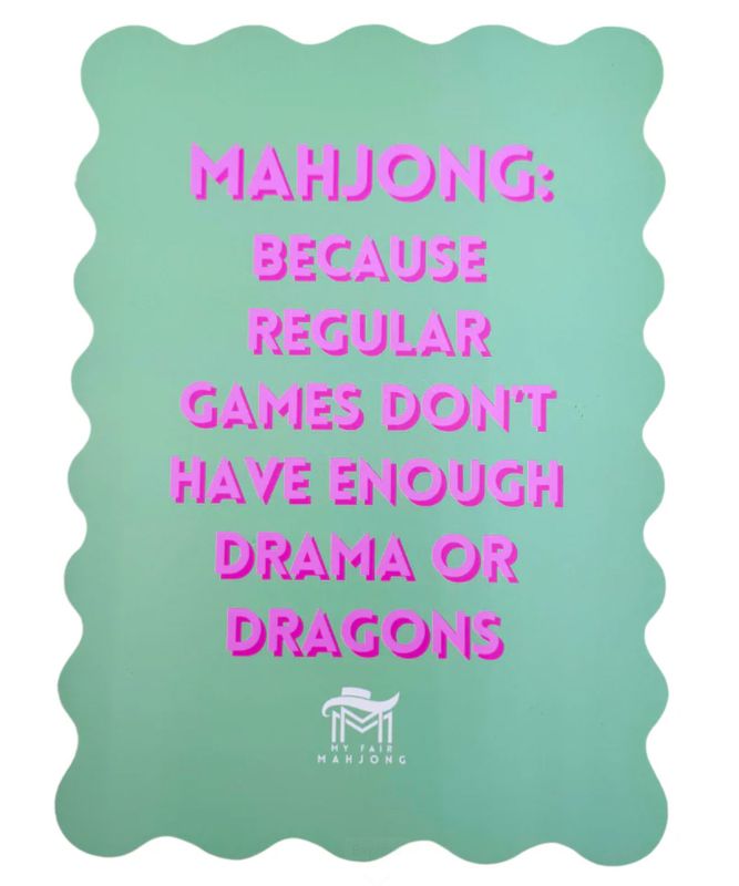 MAHJONG SHUFFLE CARD | Green | Drama &amp; Dragons