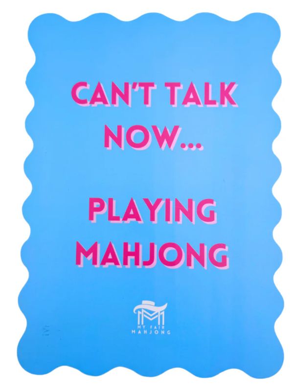 MAHJONG SHUFFLE CARD | Blue | Can't Talk