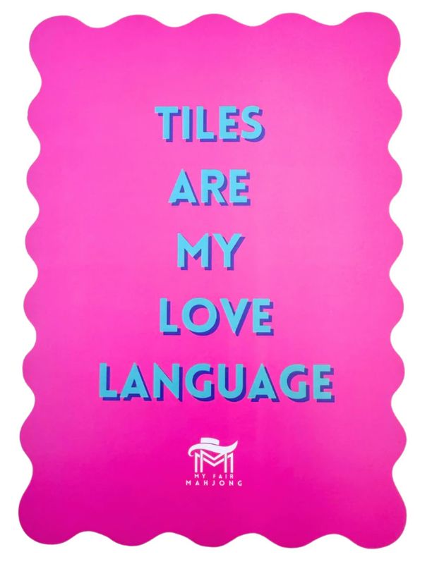 MAHJONG SHUFFLE CARD | Pink | Love Language