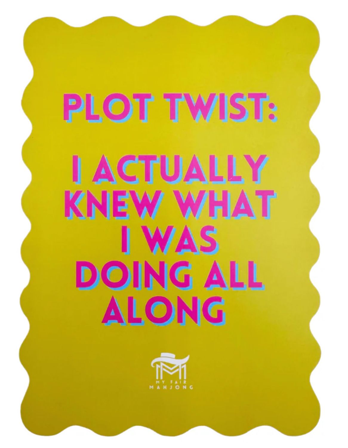 MAHJONG SHUFFLE CARD | Yellow | Plot Twist