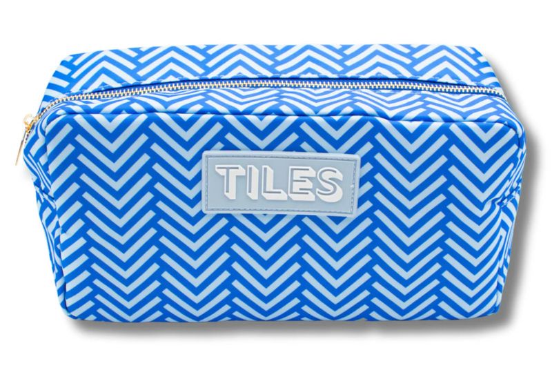 Premium Mahjong Tile Bag  | Arrows- Blue