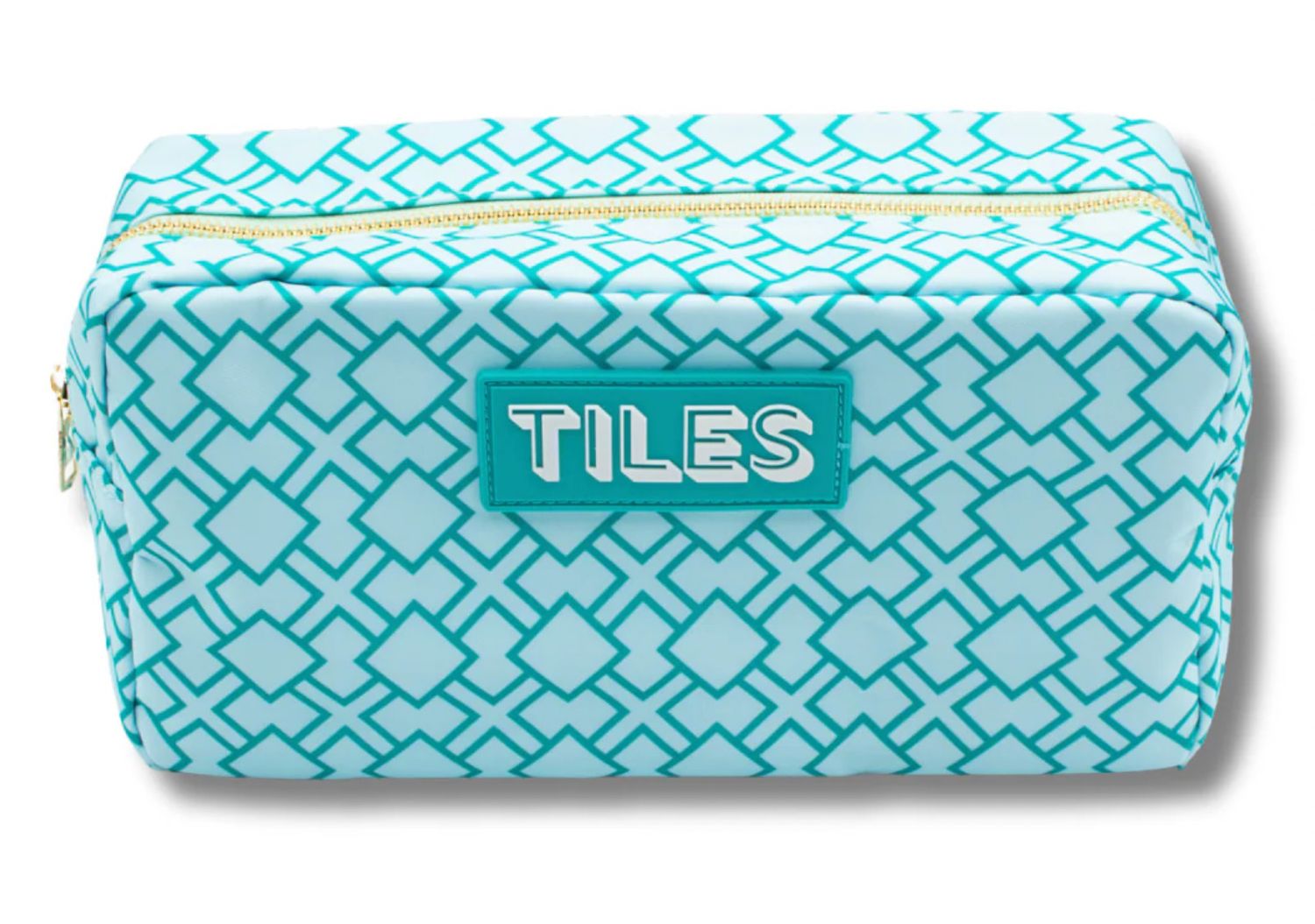 Premium Mahjong Tile Bag | Geometric- Green