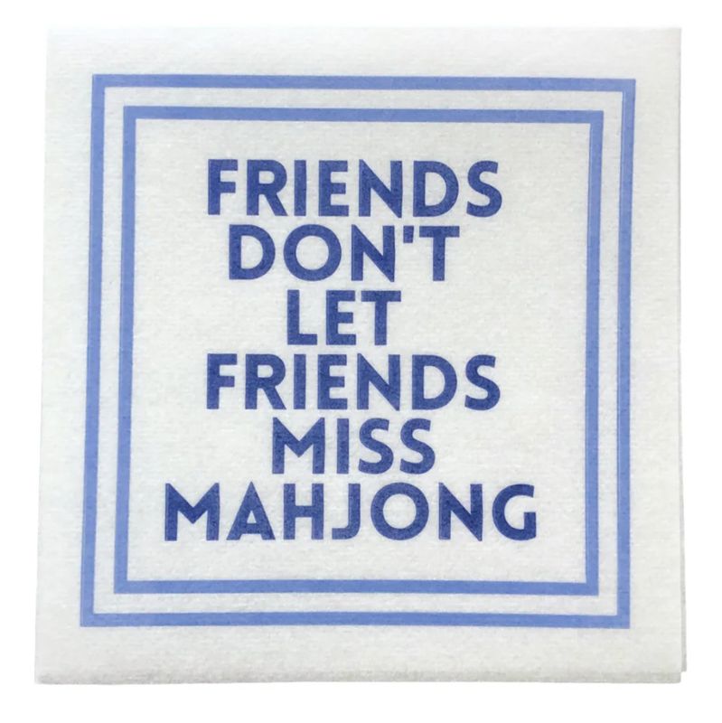 Mahjong Cocktail Napkins | FRIENDS | 5&#39;&#39; x 5&#39;&#39; | 25 PACK