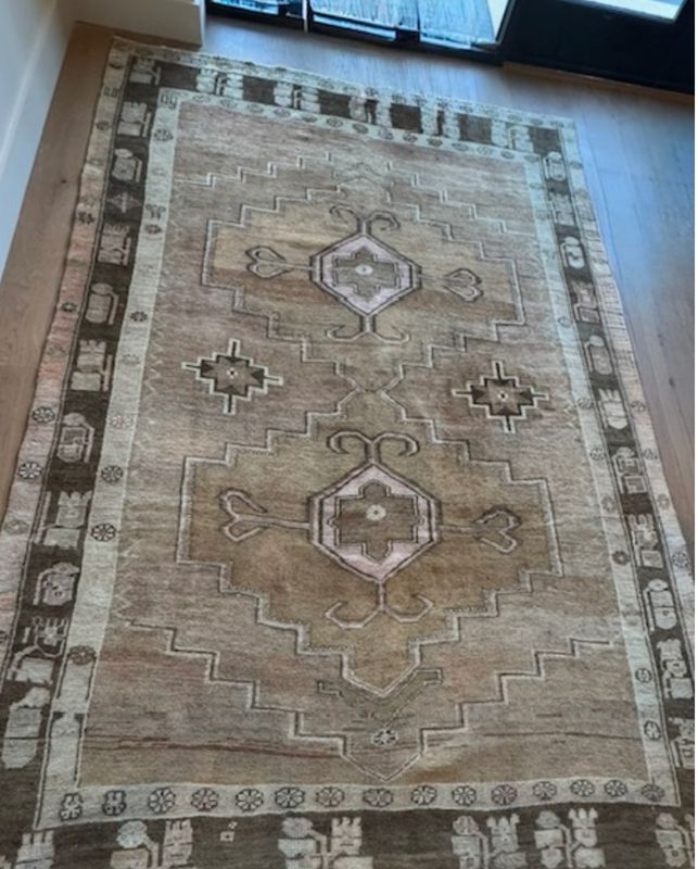 Vintage Turkish Rug | circa 1940-1950 | 7&#39;4 x 10&#39;10&quot;