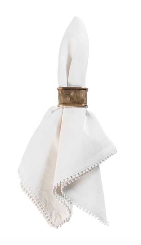 Blenheim Oak Napkin Ring - Brass