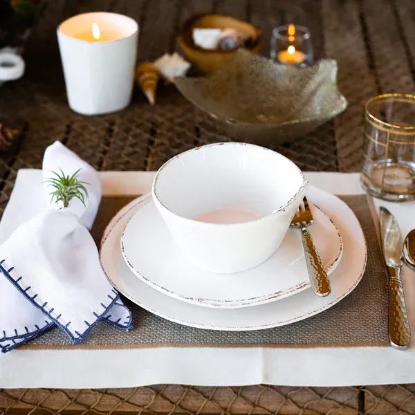 Lastra Salad Plate | White