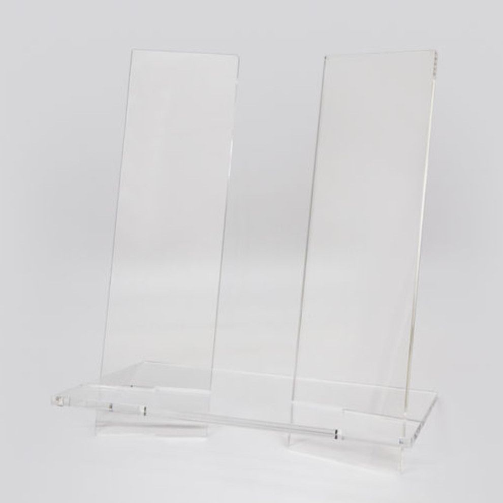 Lucite Clear Vertical Book Stand