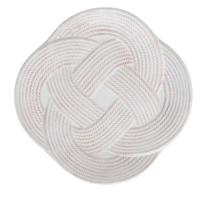 Le Panier Mystic Knot Dessert/Salad Plate Whitewash