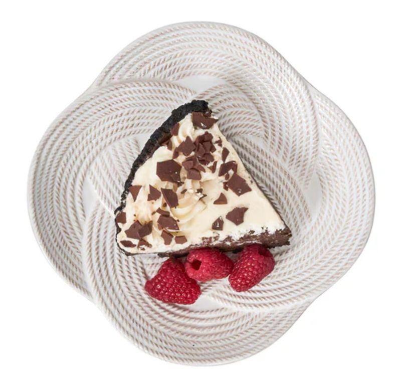 Le Panier Mystic Knot Dessert/Salad Plate Whitewash