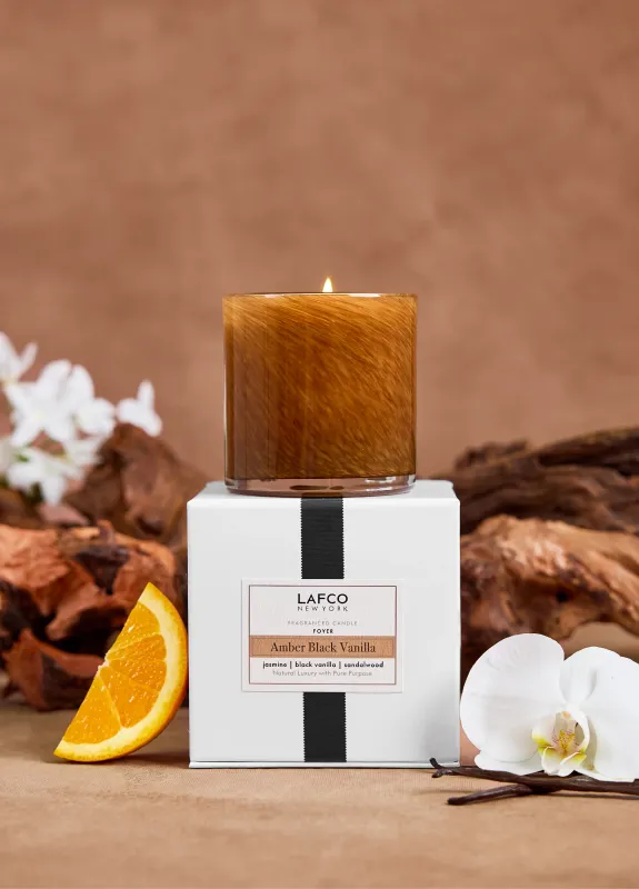 Amber Black Vanilla Classic Candle | Foyer } 6.5oz