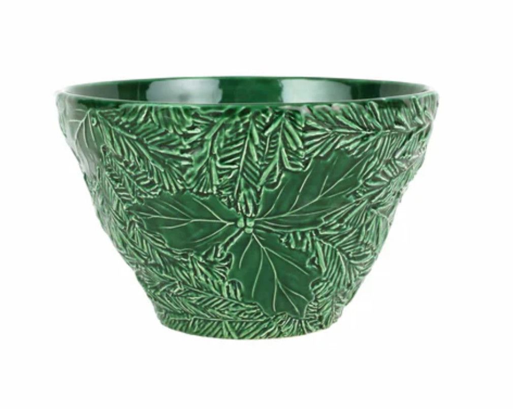 Lastra Holiday Green Figural Small Deep Bowl