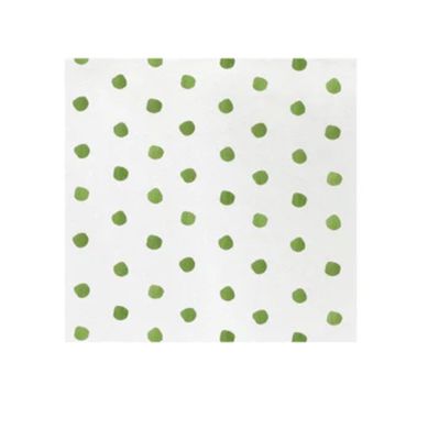 Dot Green Papersoft Cocktails Napkins