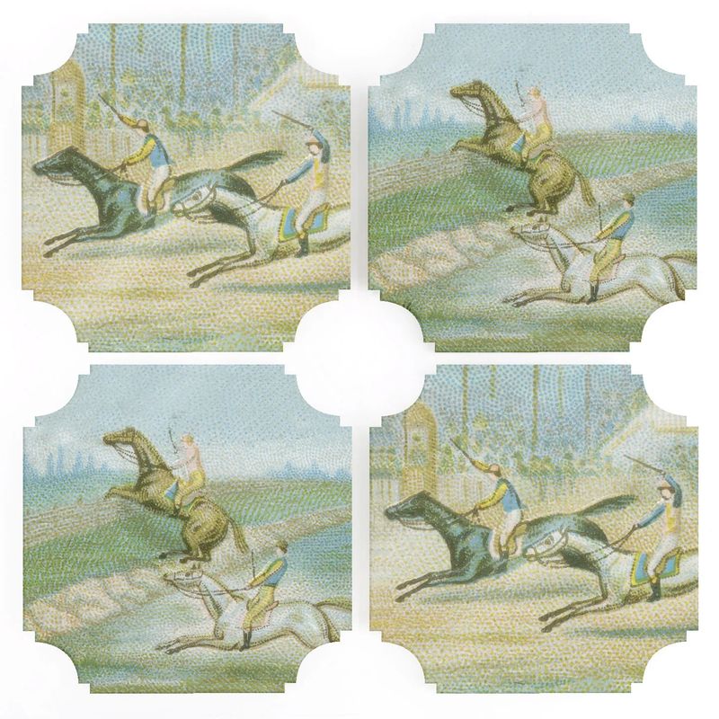 Horse Race Coasters | Set of 4