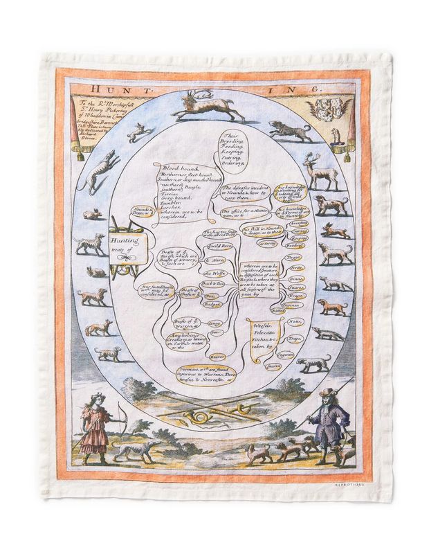 Hunting Tea Towel