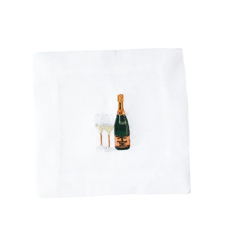 Champagne Linen Cocktail Napkins | Set of 4