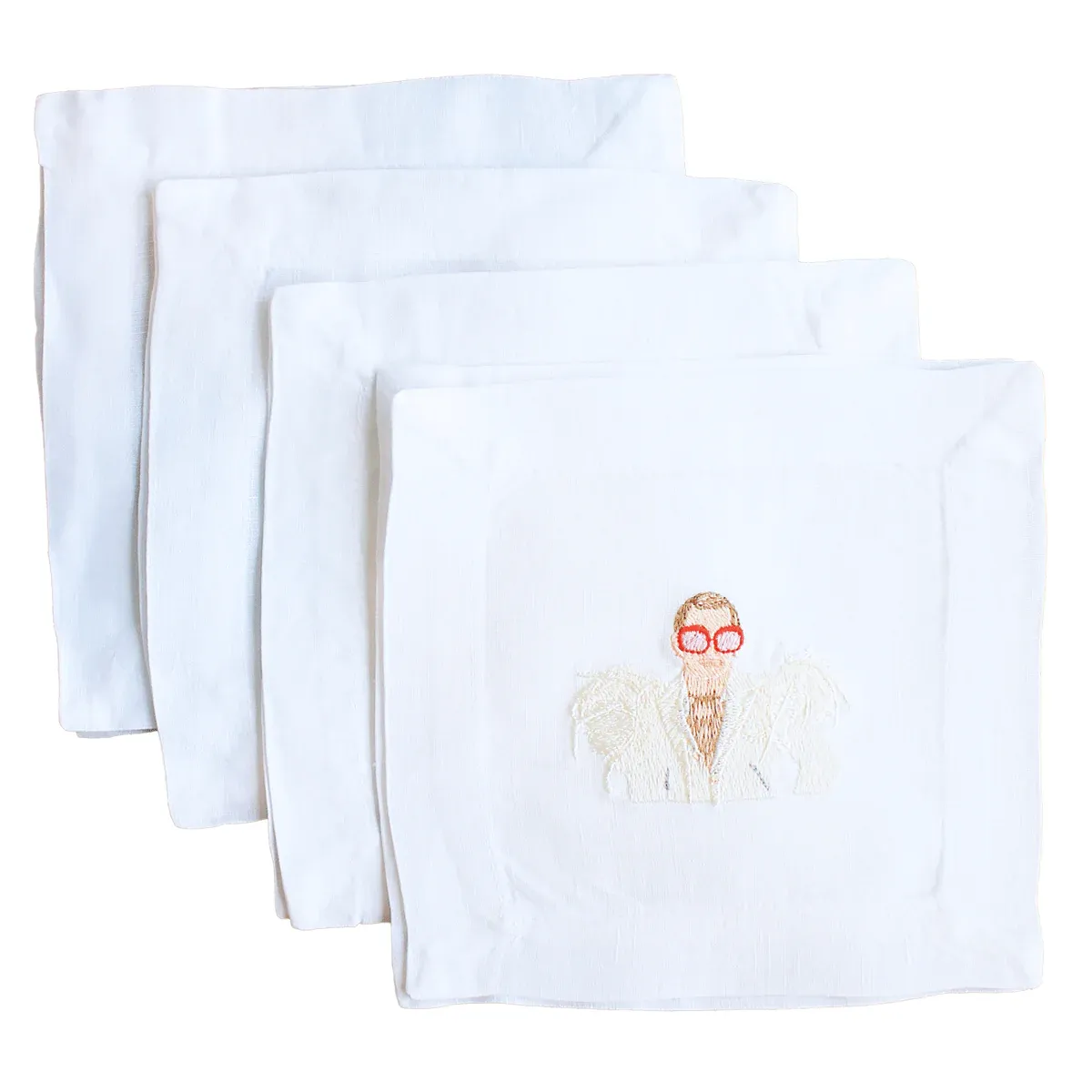Elton Linen Cocktail Napkins | Set of 4