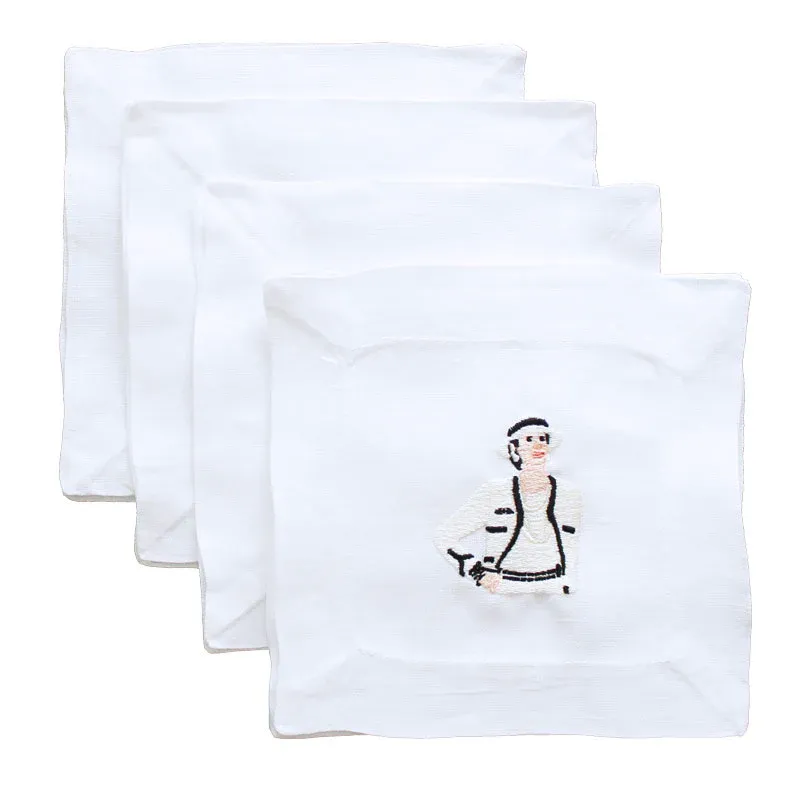 Coco Linen Cocktail Napkins | Set of 4