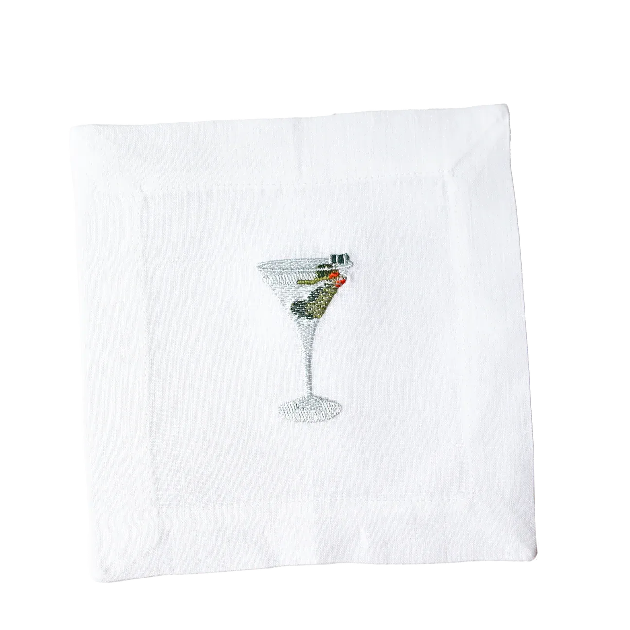 Martini Linen Cocktail Napkins | Set of 4