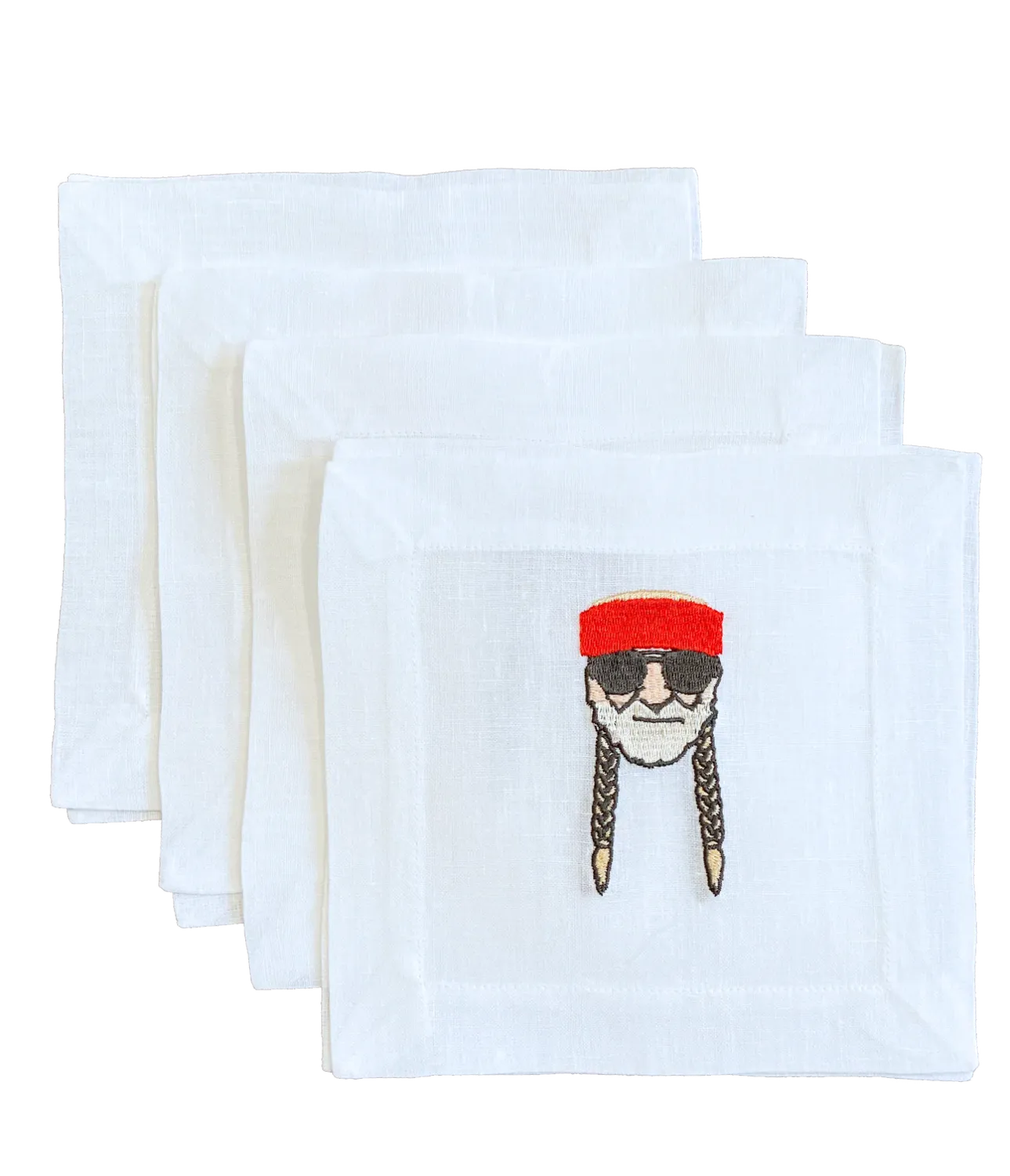 Willie Linen Cocktail Napkins | Set of 4