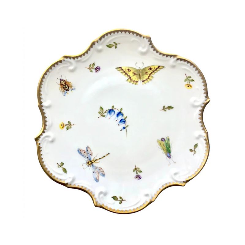Spring in Budapest Scalloped Dessert Plate