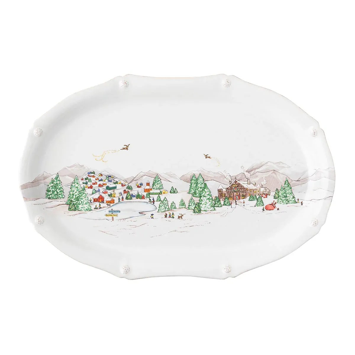 Berry &amp; Thread North Pole 17" Platter
