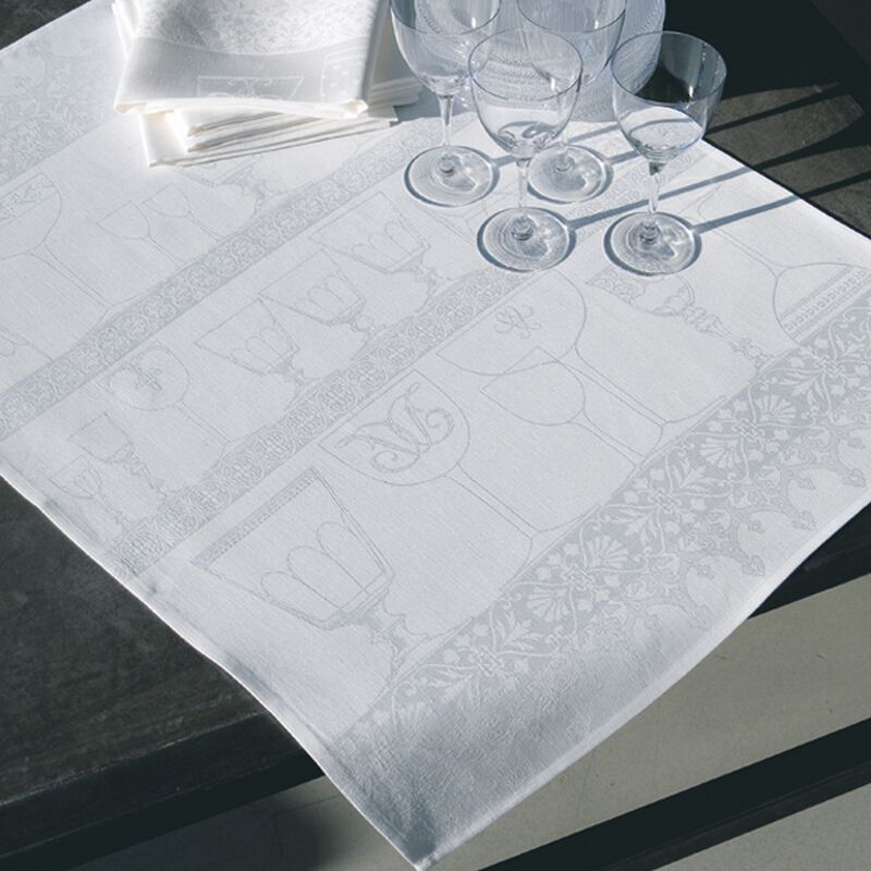 Cristal White Crystal Towel | 100% Linen | 24x31