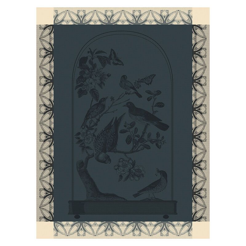 Curiosites Animales Blue Tea Towel | 100% Cotton