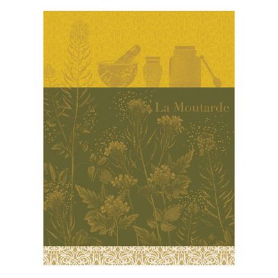 Moutarde En Fleurs Yellow Tea Towel | 100% Cotton