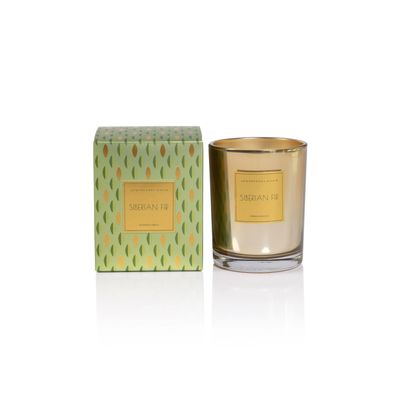 Signature Siberian Fir Green Box Gold Candle | 7.5oz