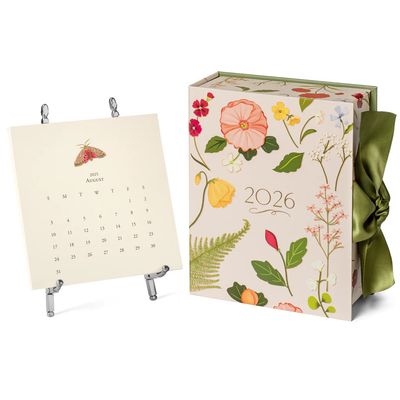 2026 Classic Desk Calendar | Gold Easel