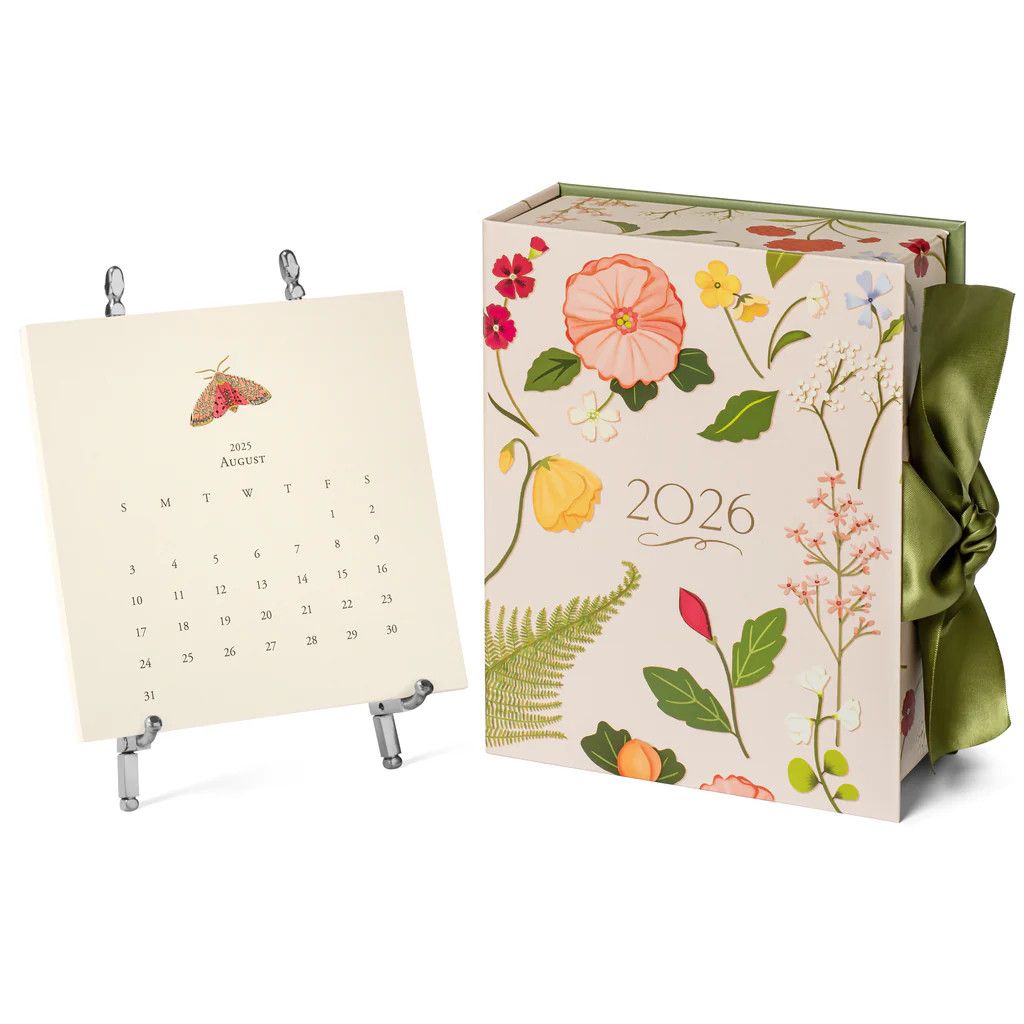 2026 Classic Desk Calendar | Gold Easel