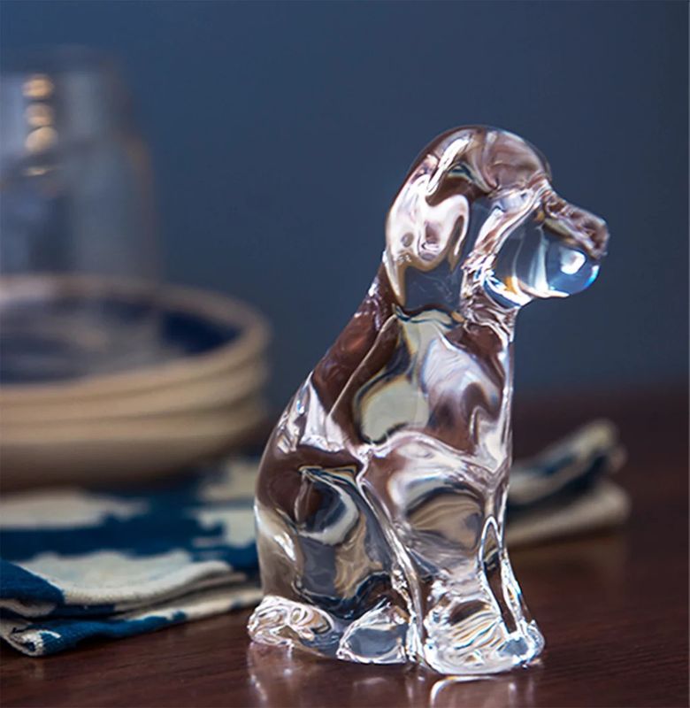Clear Glass Dog