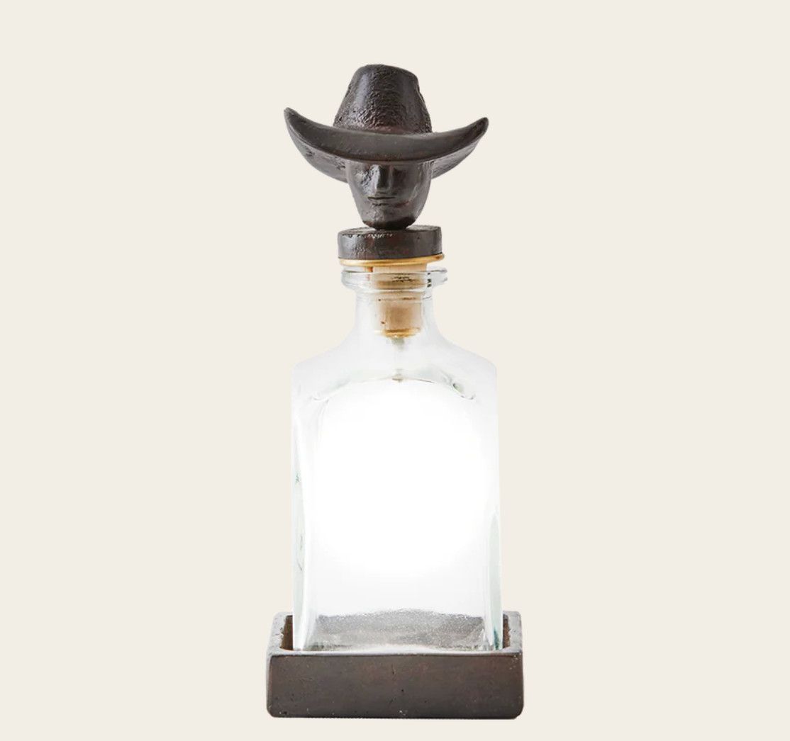 Vaquero Decanter with Cowboy Head Topper