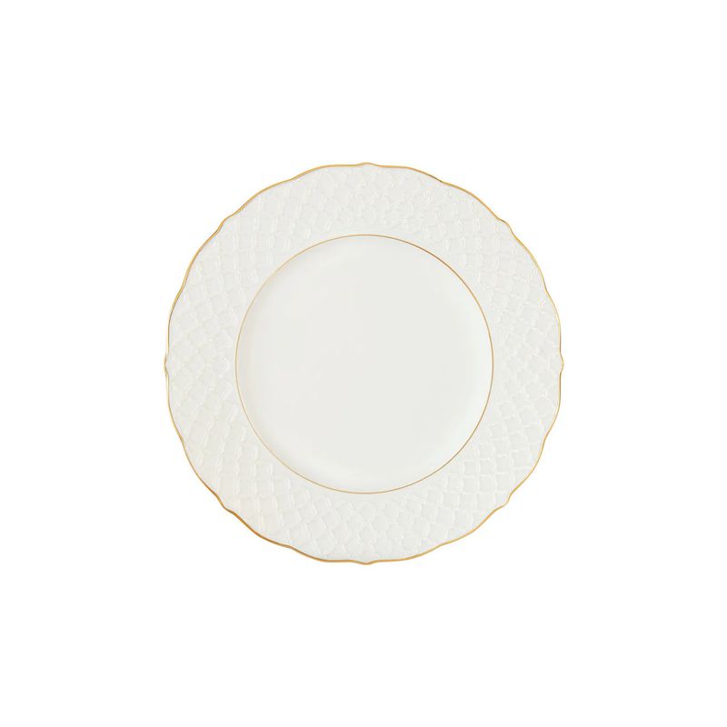 Empire Salad Plate | White &amp; Gold