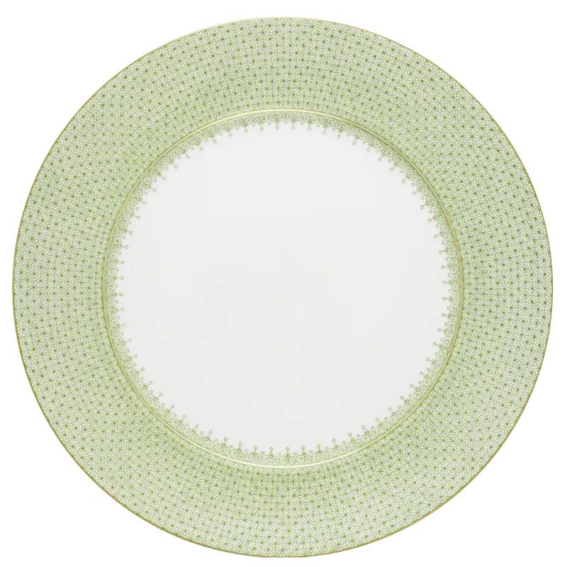 Apple Green Lace Service Plate