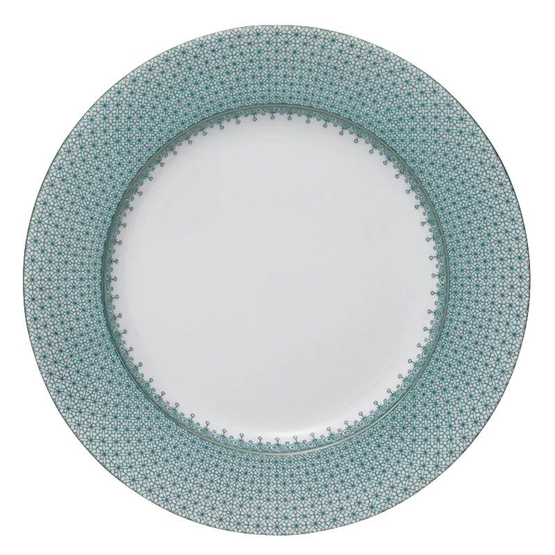 Green Lace Dinner Plate
