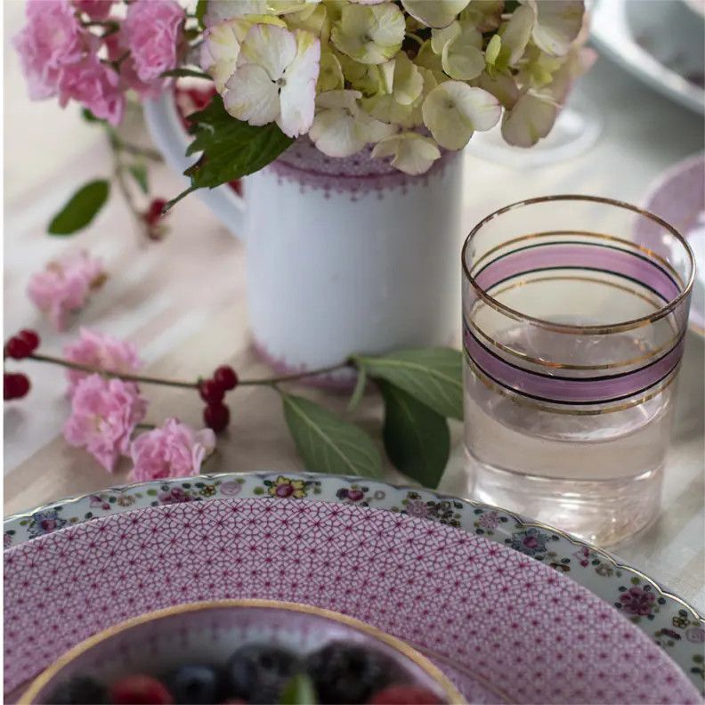 Pink Lace Dinner Plate