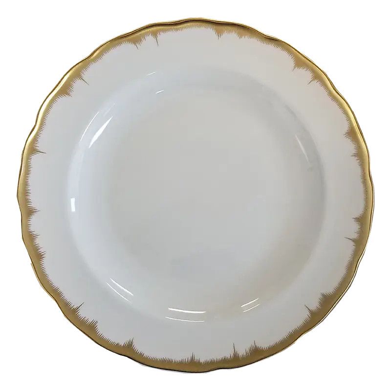 Chelsea Feather Gold Dinner Plate