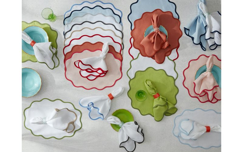 Scallop Edge Napkin | Set of 4 Grass