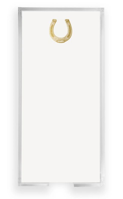 Gold Foil Buck Notepad | Horseshoe